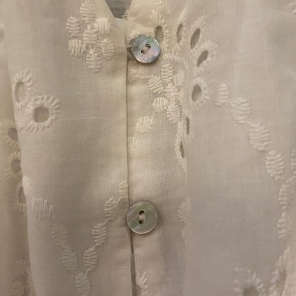 White Dress New Look (UK size 6) Canada Size 2 Embroidery Anglaise Lined NWT - Picture 4 of 7